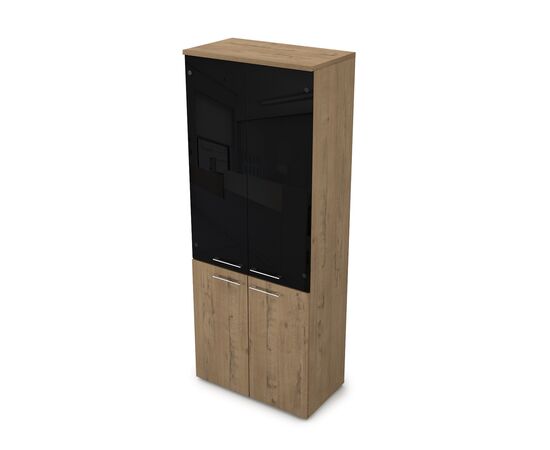 Шкаф высокий со стеклом (нпт) 800x450x2045 9НШ.005.22 Тиковое дерево, Основной цвет: Тиковое дерево, Ширина: 800, Высота: 2045, Глубина: 450, Артикул: 9НШ.005.22, изображение 2post-test