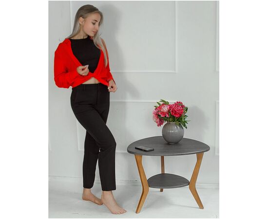 Стол журнальный Модерн 15 (Modern 15) 650x650x510 Серый бетон/Бук, Основной цвет: Серый бетон/Бук, Материал столешницы: МДФ/Плёнка, Ширина: 650, Высота: 510, Глубина: 650, Вес: 7,6, изображение 2post-test