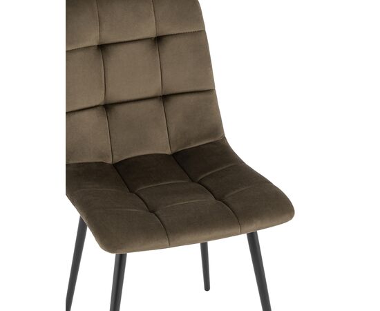 Стул Одди 455x550x840 АВ 406Н-Кч-08 (AV 406N-Cch-08) Коричневый, Основной цвет: Коричневый, Ширина: 455, Материал основания: Металл, Высота: 840, Глубина: 550, Материал: Велюр, Каркас: Металл, Вес: 5, Цвет опоры: Черный, Материал сиденья: Велюр, Цвет сиденья: Коричневый, Артикул: АВ 406Н-Кч-08 (AV 406N-Cch-08), изображение 6post-test