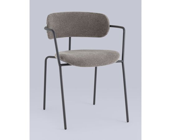Стул Дженни букле 550x530x740 АВ 469-Кл995-7016Т (AV 469-Cl995-7016T) Темно-серый каркас антрацитово-серый муар, Основной цвет: Темно-серый каркас антрацитово-серый муар, Ширина: 550, Материал основания: Металл, Высота: 740, Глубина: 530, Материал: Букле, Каркас: Металл, Вес: 5,4, Цвет опоры: Серый, Материал сиденья: букле, Цвет сиденья: Серый, Артикул: АВ 469-Кл995-7016Т (AV 469-Cl995-7016T), изображение 8post-test