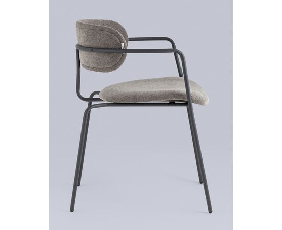 Стул Дженни букле 550x530x740 АВ 469-Кл995-7016Т (AV 469-Cl995-7016T) Темно-серый каркас антрацитово-серый муар, Основной цвет: Темно-серый каркас антрацитово-серый муар, Ширина: 550, Материал основания: Металл, Высота: 740, Глубина: 530, Материал: Букле, Каркас: Металл, Вес: 5,4, Цвет опоры: Серый, Материал сиденья: букле, Цвет сиденья: Серый, Артикул: АВ 469-Кл995-7016Т (AV 469-Cl995-7016T), изображение 10post-test