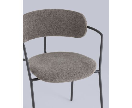 Стул Дженни букле 550x530x740 АВ 469-Кл995-7016Т (AV 469-Cl995-7016T) Темно-серый каркас антрацитово-серый муар, Основной цвет: Темно-серый каркас антрацитово-серый муар, Ширина: 550, Материал основания: Металл, Высота: 740, Глубина: 530, Материал: Букле, Каркас: Металл, Вес: 5,4, Цвет опоры: Серый, Материал сиденья: букле, Цвет сиденья: Серый, Артикул: АВ 469-Кл995-7016Т (AV 469-Cl995-7016T), изображение 14post-test