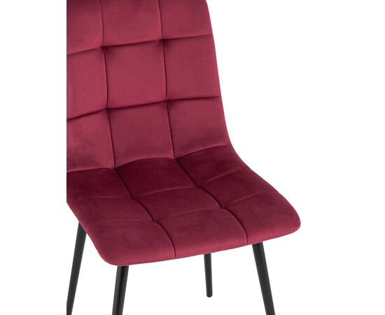 Стул Одди 455x550x840 АВ 406Н-Кбор-08 (AV 406N-Cbor-08) Красный, Основной цвет: Красный, Ширина: 455, Материал основания: Металл, Высота: 840, Глубина: 550, Материал: Велюр, Каркас: Металл, Вес: 5, Цвет опоры: Черный, Материал сиденья: Велюр, Цвет сиденья: Красный, Артикул: АВ 406Н-Кбор-08 (AV 406N-Cbor-08), изображение 6post-test