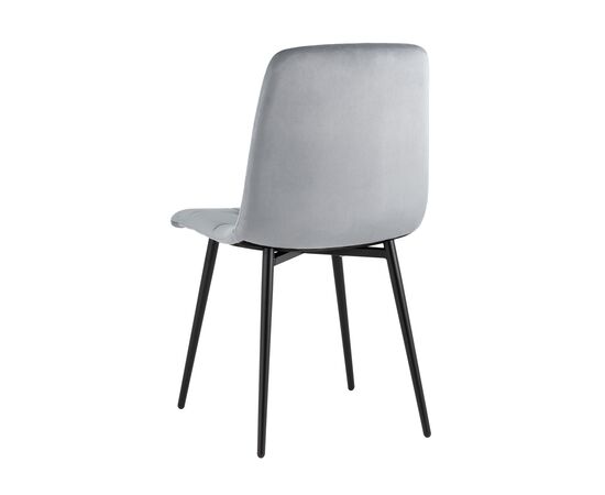 Стул Одди 455x550x840 АВ 406Н-Кбс-08 нев (AV 406N-Cbs-08 new) Серый, Основной цвет: Серый, Ширина: 455, Материал основания: Металл, Высота: 840, Глубина: 550, Материал: Велюр, Каркас: Металл, Вес: 5, Цвет опоры: Черный, Материал сиденья: Велюр, Цвет сиденья: Серый, Артикул: АВ 406Н-Кбс-08 нев (AV 406N-Cbs-08 new), изображение 4post-test