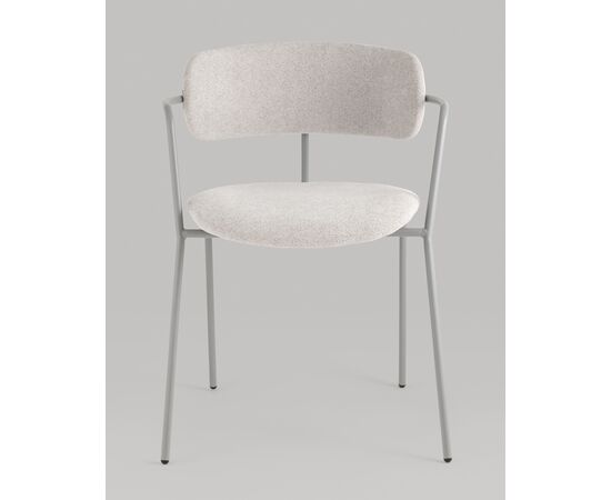 Стул Дженни букле 550x530x740 АВ 469-Кл900-7004Т (AV 469-Cl900-7004T) Светло-серый каркас серый муар, Основной цвет: Светло-серый каркас серый муар, Ширина: 550, Материал основания: Металл, Высота: 740, Глубина: 530, Материал: Букле, Каркас: Металл, Вес: 5,4, Цвет опоры: Серый, Материал сиденья: букле, Цвет сиденья: Серый, Артикул: АВ 469-Кл900-7004Т (AV 469-Cl900-7004T), изображение 2post-test