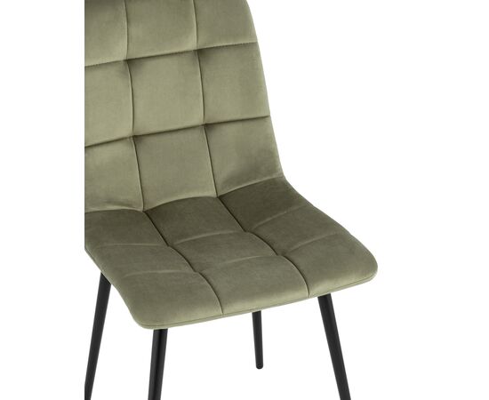 Стул Одди 455x550x840 АВ 406Н-Кол-08 (AV 406N-Col-08) пыльно-оливковый, Основной цвет: пыльно-оливковый, Ширина: 455, Материал основания: Металл, Высота: 840, Глубина: 550, Материал: Велюр, Каркас: Металл, Вес: 5, Цвет опоры: Черный, Материал сиденья: Велюр, Цвет сиденья: пыльно-оливковый, Артикул: АВ 406Н-Кол-08 (AV 406N-Col-08), изображение 6post-test