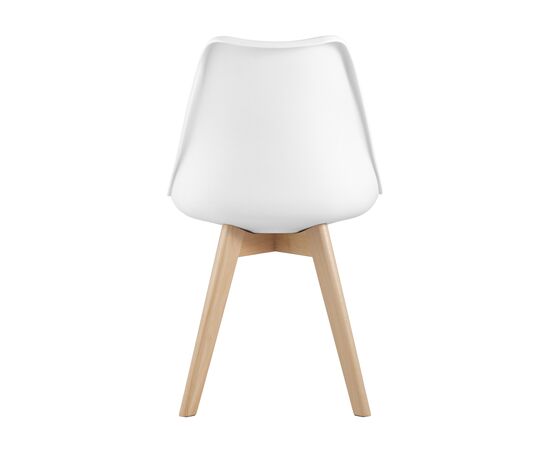 Стул FRANKFURT NEW, stool group НФ-00020543, Основной цвет: Белый/дер.ножки, Ширина: 480, Глубина: 570, Высота: 820, Материал ножек: Массив дерева, Материал обивок: Экокожа, Материал сиденья: Экокожа, Материал спинки и сидушки: экокожа, Сидушка цвет: Белый, Цвет каркаса: Бежевый, Вес: 4,5, Артикул: Y863 white, изображение 3post-test