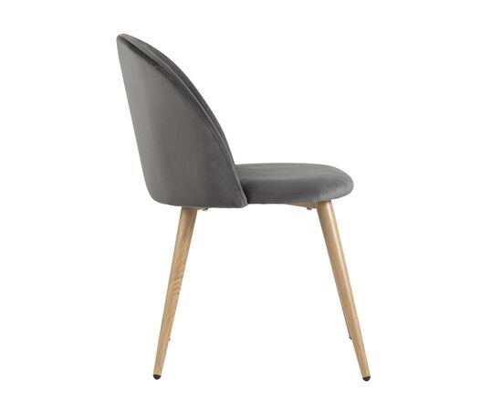 Стул Лион Нью (NEW) 490x530x770 ДК-69030 ХЛР-21 (DC-69030 HLR-21) Серый, Основной цвет: Серый, Ширина: 490, Материал основания: Металл, Высота: 770, Глубина: 530, Материал: Велюр, Каркас: Металл, Вес: 6,5, Цвет опоры: Бежевый, Материал сиденья: Велюр, Цвет сиденья: Серый, Артикул: ДК-69030 ХЛР-21 (DC-69030 HLR-21), изображение 3post-test