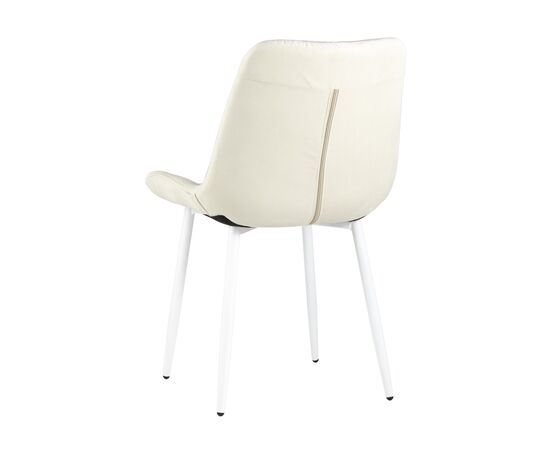 Стул Флекс (box), stool group НФ-00017553, Основной цвет: Светло-бежевый, Ширина: 510, Глубина: 580, Высота: 830, Материал ножек: Металл, Материал обивок: Велюр, Материал сиденья: Велюр, Цвет каркаса: Белый, Вес: 5,7, Артикул: AV 405-N01-02(P), изображение 4post-test