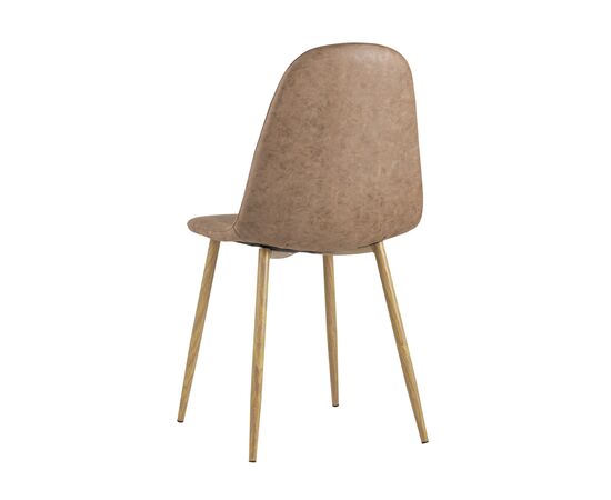 Стул Валенсия Винтаж NEW, stool group НФ-00030870, Основной цвет: Коричневый, Ширина: 450, Глубина: 520, Высота: 870, Материал каркаса: Металл, Материал ножек: Металл, Материал обивок: Экокожа, Материал сиденья: Экокожа, Сидушка цвет: Коричневый, Цвет каркаса: Бежевый, Вес: 3,6, Артикул: DC-93025EA MY-5, изображение 5post-test