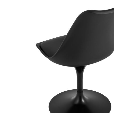 Стул Тюлип (Tulip) 480x430x800 Й1585 блак (Y1585 black) Чёрный, Основной цвет: Чёрный, Ширина: 480, Материал основания: Металл, Высота: 800, Глубина: 430, Материал: Пластик/экокожа, Каркас: Металл, Вес: 6,4, Цвет опоры: Черный, Цвет сиденья: Черный, Артикул: Й1585 блак (Y1585 black), изображение 5post-test