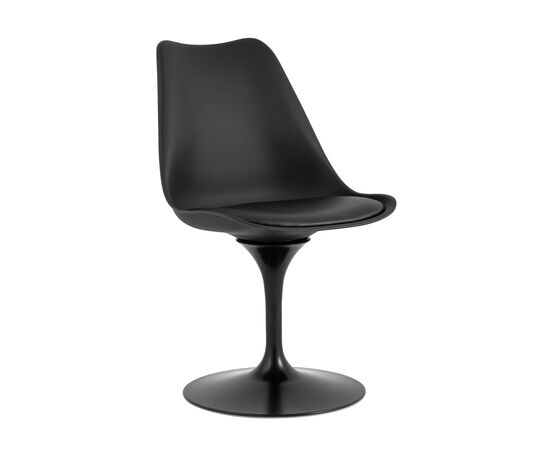 Стул Тюлип (Tulip) 480x430x800 Й1585 блак (Y1585 black) Чёрный, Основной цвет: Чёрный, Ширина: 480, Материал основания: Металл, Высота: 800, Глубина: 430, Материал: Пластик/экокожа, Каркас: Металл, Вес: 6,4, Цвет опоры: Черный, Цвет сиденья: Черный, Артикул: Й1585 блак (Y1585 black), изображение 7post-test