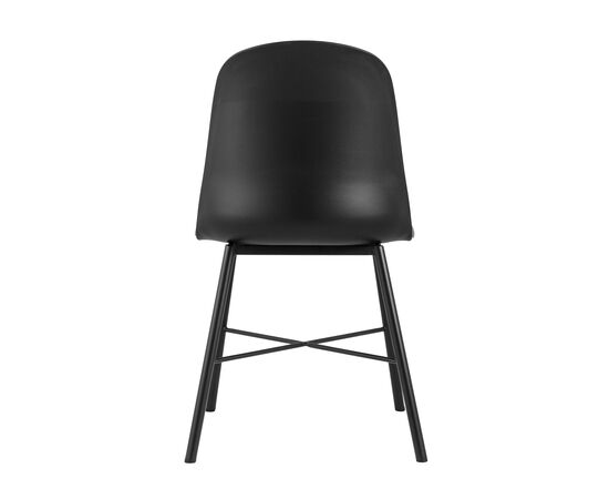Стул Шелл (Shell) с мягким сиденьем 500x520x830 8336 блак (8336 black) Чёрный, Основной цвет: Чёрный, Материал основания: Металл, Ширина: 500, Высота: 830, Глубина: 520, Каркас: Металл, Вес: 6,1, Цвет опоры: Черный, Материал сиденья: ткань, Цвет сиденья: Черный, Артикул: 8336 блак (8336 black), изображение 3post-test