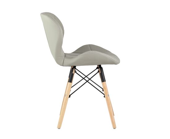 Стул Бон 480x540x710 ДК-19122601 грей (DC-19122601 grey) Серый, Основной цвет: Серый, Ширина: 480, Материал основания: Массив дерева, Высота: 710, Глубина: 540, Материал: Экокожа, Каркас: Массив дерева, Вес: 5, Цвет опоры: Коричневый, Материал сиденья: экокожа, Цвет сиденья: Серый, Артикул: ДК-19122601 грей (DC-19122601 grey), изображение 2post-test
