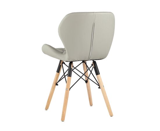 Стул Бон 480x540x710 ДК-19122601 грей (DC-19122601 grey) Серый, Основной цвет: Серый, Ширина: 480, Материал основания: Массив дерева, Высота: 710, Глубина: 540, Материал: Экокожа, Каркас: Массив дерева, Вес: 5, Цвет опоры: Коричневый, Материал сиденья: экокожа, Цвет сиденья: Серый, Артикул: ДК-19122601 грей (DC-19122601 grey), изображение 4post-test