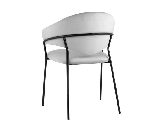 Стул Алексис 600x560x820 АВ 445-Кс-08 (AV 445-Cs-08) Серый, Основной цвет: Серый, Ширина: 600, Материал основания: Металл, Высота: 820, Глубина: 560, Материал: Велюр, Каркас: Металл, Вес: 6,9, Цвет опоры: Черный, Материал сиденья: Велюр, Цвет сиденья: Серый, Артикул: АВ 445-Кс-08 (AV 445-Cs-08), изображение 4post-test