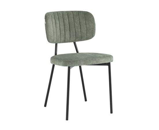 Стул Ханна, stool group НФ-00030911, Основной цвет: Зеленый, Ширина: 550, Глубина: 460, Высота: 840, Материал ножек: Металл, Материал обивок: Велюр, Материал сиденья: Велюр, Сидушка цвет: зеленый, Цвет каркаса: Черный, Вес: 5,5, Артикул: vd-hanna-hp13, изображение 7post-test