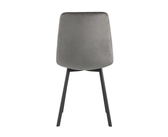 Стул Chilly, stool group НФ-00030778, Основной цвет: Антрацитовый, Ширина: 460, Ширина сиденья: 450, Глубина: 560, Глубина сиденья: 420, Высота: 860, Высота сиденья: 470, Материал каркаса: Металл, Материал ножек: Металл, Материал сиденья: Велюр, Вес: 4,3, Артикул: OS-2011 HLR-24, изображение 4post-test