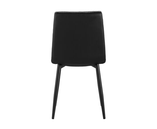 Стул Юта, stool group НФ-00030916_89B3, Основной цвет: Серый/черный, Ширина: 470, Глубина: 580, Высота: 880, Материал ножек: Металл, Материал обивок: Ткань, Материал сиденья: Ткань, Сидушка цвет: Белый, Цвет каркаса: Черный, Вес: 6,2, Артикул: DC-1700 CD1824-12, изображение 3post-test