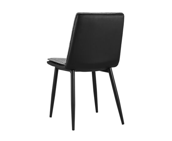 Стул Юта, stool group НФ-00030916_89B3, Основной цвет: Серый/черный, Ширина: 470, Глубина: 580, Высота: 880, Материал ножек: Металл, Материал обивок: Ткань, Материал сиденья: Ткань, Сидушка цвет: Белый, Цвет каркаса: Черный, Вес: 6,2, Артикул: DC-1700 CD1824-12, изображение 4post-test