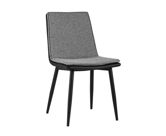 Стул Юта, stool group НФ-00030916_89B3, Основной цвет: Серый/черный, Ширина: 470, Глубина: 580, Высота: 880, Материал ножек: Металл, Материал обивок: Ткань, Материал сиденья: Ткань, Сидушка цвет: Белый, Цвет каркаса: Черный, Вес: 6,2, Артикул: DC-1700 CD1824-12, изображение 7post-test