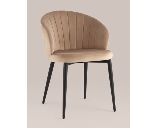 Стул Lastura, stool group НФ-00030853, Основной цвет: Капучино, Ширина: 530, Глубина: 570, Высота: 770, Материал каркаса: Металл, Материал ножек: Металл, Материал обивок: Велюр, Материал сиденья: Велюр, Сидушка цвет: капучино, Цвет каркаса: Черный, Вес: 5,1, Артикул: LV-104-H65-02-01(P), изображение 13post-test