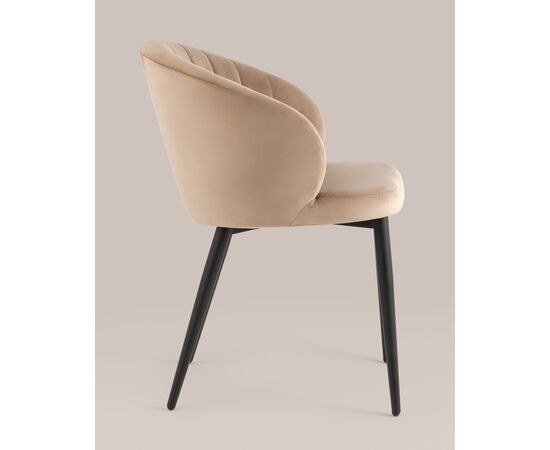 Стул Lastura, stool group НФ-00030853, Основной цвет: Капучино, Ширина: 530, Глубина: 570, Высота: 770, Материал каркаса: Металл, Материал ножек: Металл, Материал обивок: Велюр, Материал сиденья: Велюр, Сидушка цвет: капучино, Цвет каркаса: Черный, Вес: 5,1, Артикул: LV-104-H65-02-01(P), изображение 14post-test