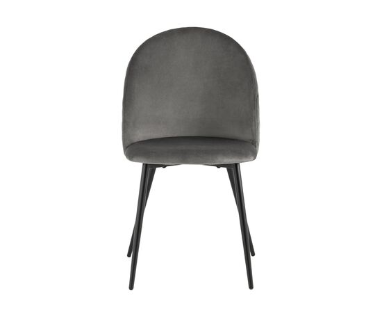 Стул Lilly, stool group НФ-00030854, Основной цвет: Антрацитовый, Ширина: 460, Глубина: 575, Высота: 855, Материал каркаса: Металл, Материал ножек: Металл, Материал обивок: Велюр, Материал сиденья: Велюр, Сидушка цвет: антрацитовый, Цвет каркаса: Черный, Вес: 4,6, Артикул: Lilly HLR-24post-test