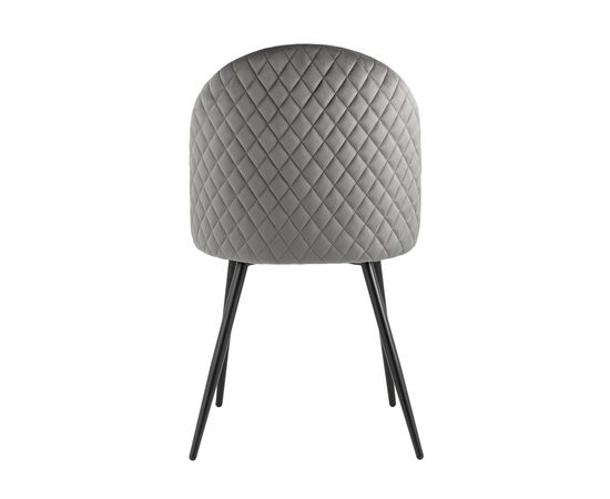 Стул Lilly, stool group НФ-00030854, Основной цвет: Антрацитовый, Ширина: 460, Глубина: 575, Высота: 855, Материал каркаса: Металл, Материал ножек: Металл, Материал обивок: Велюр, Материал сиденья: Велюр, Сидушка цвет: антрацитовый, Цвет каркаса: Черный, Вес: 4,6, Артикул: Lilly HLR-24, изображение 3post-test