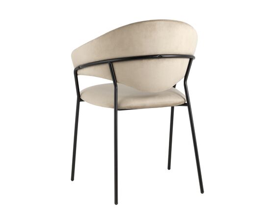 Стул Алексис 600x560x820 АВ 445-Кл-08 (AV 445-Cl-08) КАПУЧИНО, Основной цвет: КАПУЧИНО, Ширина: 600, Материал основания: Металл, Высота: 820, Глубина: 560, Материал: Велюр, Каркас: Металл, Вес: 6,9, Цвет опоры: Черный, Материал сиденья: Велюр, Цвет сиденья: капучино, Артикул: АВ 445-Кл-08 (AV 445-Cl-08), изображение 4post-test