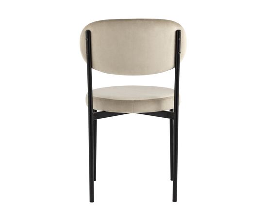 Стул Бриф NEW, stool group НФ-00030867, Основной цвет: Бежевый, Ширина: 470, Глубина: 540, Высота: 820, Материал каркаса: Металл, Материал ножек: Металл, Материал обивок: Велюр, Материал сиденья: Велюр, Сидушка цвет: Бежевый, Цвет каркаса: Черный, Вес: 6,1, Артикул: vd-brief-b5(P), изображение 4post-test