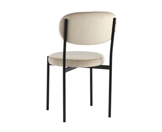 Стул Бриф NEW, stool group НФ-00030867, Основной цвет: Бежевый, Ширина: 470, Глубина: 540, Высота: 820, Материал каркаса: Металл, Материал ножек: Металл, Материал обивок: Велюр, Материал сиденья: Велюр, Сидушка цвет: Бежевый, Цвет каркаса: Черный, Вес: 6,1, Артикул: vd-brief-b5(P), изображение 5post-test