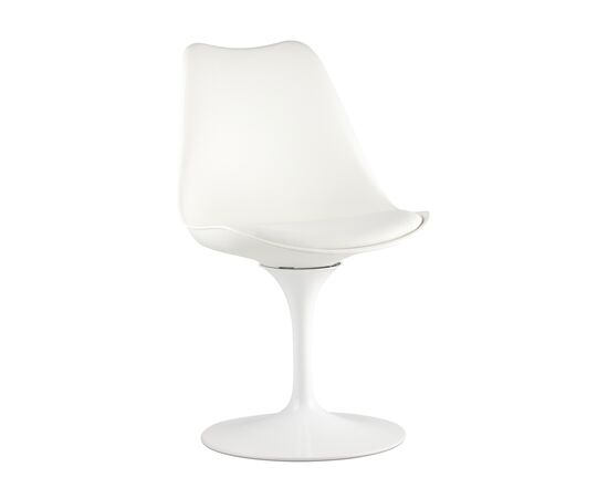 Стул Tulip, stool group НФ-00030862, Основной цвет: Белый, Ширина: 480, Глубина: 430, Высота: 800, Материал каркаса: Металл, Материал ножек: Металл, Материал обивок: Пластик/экокожа, Сидушка цвет: Белый, Цвет каркаса: Белый, Вес: 6,4, Артикул: Y1585 whitepost-test