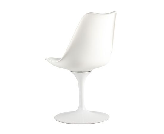 Стул Tulip, stool group НФ-00030862, Основной цвет: Белый, Ширина: 480, Глубина: 430, Высота: 800, Материал каркаса: Металл, Материал ножек: Металл, Материал обивок: Пластик/экокожа, Сидушка цвет: Белый, Цвет каркаса: Белый, Вес: 6,4, Артикул: Y1585 white, изображение 5post-test