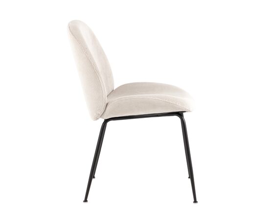 Стул Турин 545x560x870 ДР-303 УФ865-02 (DR-303 UF865-02) Бежевый, Основной цвет: Бежевый, Ширина: 545, Материал основания: Металл, Высота: 870, Глубина: 560, Материал: Вельвет, Каркас: Металл, Вес: 5,9, Цвет опоры: Черный, Материал сиденья: Вельвет, Цвет сиденья: Бежевый, Артикул: ДР-303 УФ865-02 (DR-303 UF865-02), изображение 2post-test