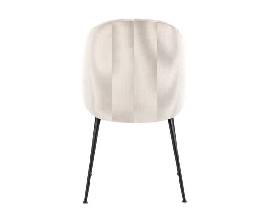 Стул Турин 545x560x870 ДР-303 УФ865-02 (DR-303 UF865-02) Бежевый, Основной цвет: Бежевый, Ширина: 545, Материал основания: Металл, Высота: 870, Глубина: 560, Материал: Вельвет, Каркас: Металл, Вес: 5,9, Цвет опоры: Черный, Материал сиденья: Вельвет, Цвет сиденья: Бежевый, Артикул: ДР-303 УФ865-02 (DR-303 UF865-02), изображение 3post-test