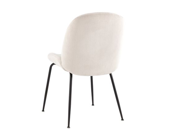 Стул Турин 545x560x870 ДР-303 УФ865-02 (DR-303 UF865-02) Бежевый, Основной цвет: Бежевый, Ширина: 545, Материал основания: Металл, Высота: 870, Глубина: 560, Материал: Вельвет, Каркас: Металл, Вес: 5,9, Цвет опоры: Черный, Материал сиденья: Вельвет, Цвет сиденья: Бежевый, Артикул: ДР-303 УФ865-02 (DR-303 UF865-02), изображение 4post-test