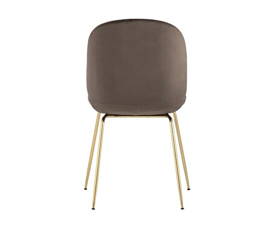 Стул Турин 545x560x870 8329 ВЕЛВЕТ БРОВН (8329 VELVET BROWN) Коричневый, золотые ножки, Основной цвет: Коричневый, золотые ножки, Ширина: 545, Материал основания: Металл, Высота: 870, Глубина: 560, Материал: Велюр, Каркас: Металл, Вес: 5,9, Цвет опоры: Золото, Материал сиденья: Велюр, Цвет сиденья: Коричневый, Артикул: 8329 ВЕЛВЕТ БРОВН (8329 VELVET BROWN), изображение 3post-test