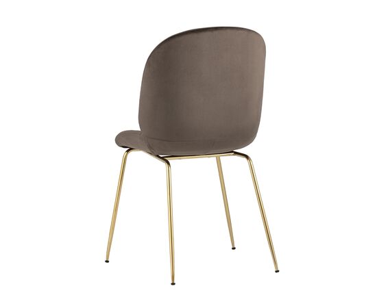 Стул Турин 545x560x870 8329 ВЕЛВЕТ БРОВН (8329 VELVET BROWN) Коричневый, золотые ножки, Основной цвет: Коричневый, золотые ножки, Ширина: 545, Материал основания: Металл, Высота: 870, Глубина: 560, Материал: Велюр, Каркас: Металл, Вес: 5,9, Цвет опоры: Золото, Материал сиденья: Велюр, Цвет сиденья: Коричневый, Артикул: 8329 ВЕЛВЕТ БРОВН (8329 VELVET BROWN), изображение 4post-test