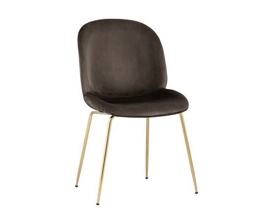 Стул Турин 545x560x870 8329 ВЕЛВЕТ БРОВН (8329 VELVET BROWN) Коричневый, золотые ножки, Основной цвет: Коричневый, золотые ножки, Ширина: 545, Материал основания: Металл, Высота: 870, Глубина: 560, Материал: Велюр, Каркас: Металл, Вес: 5,9, Цвет опоры: Золото, Материал сиденья: Велюр, Цвет сиденья: Коричневый, Артикул: 8329 ВЕЛВЕТ БРОВН (8329 VELVET BROWN), изображение 7post-test