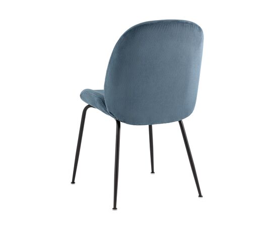 Стул Турин 545x560x870 ДР-303 УФ865-09 (DR-303 UF865-09) Голубой, Основной цвет: Голубой, Ширина: 545, Материал основания: Металл, Высота: 870, Глубина: 560, Материал: Вельвет, Каркас: Металл, Вес: 5,9, Цвет опоры: Черный, Материал сиденья: Вельвет, Цвет сиденья: Голубой, Артикул: ДР-303 УФ865-09 (DR-303 UF865-09), изображение 4post-test