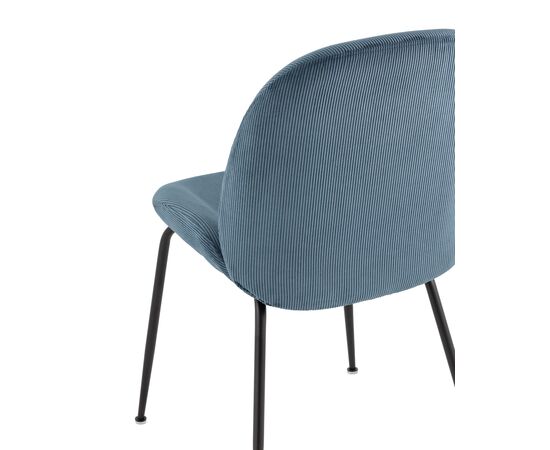 Стул Турин 545x560x870 ДР-303 УФ865-09 (DR-303 UF865-09) Голубой, Основной цвет: Голубой, Ширина: 545, Материал основания: Металл, Высота: 870, Глубина: 560, Материал: Вельвет, Каркас: Металл, Вес: 5,9, Цвет опоры: Черный, Материал сиденья: Вельвет, Цвет сиденья: Голубой, Артикул: ДР-303 УФ865-09 (DR-303 UF865-09), изображение 5post-test