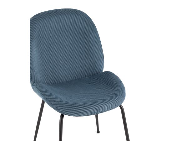Стул Турин 545x560x870 ДР-303 УФ865-09 (DR-303 UF865-09) Голубой, Основной цвет: Голубой, Ширина: 545, Материал основания: Металл, Высота: 870, Глубина: 560, Материал: Вельвет, Каркас: Металл, Вес: 5,9, Цвет опоры: Черный, Материал сиденья: Вельвет, Цвет сиденья: Голубой, Артикул: ДР-303 УФ865-09 (DR-303 UF865-09), изображение 6post-test