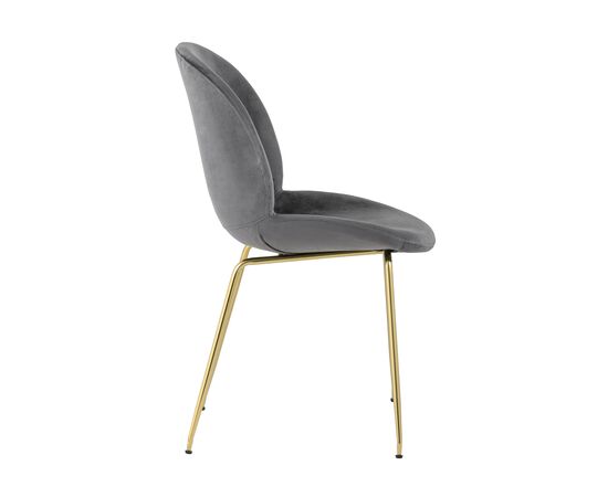 Стул Турин 545x560x870 8329 ВЕЛВЕТ ГРЕЙ (8329 VELVET GREY) Серый, золотые ножки, Основной цвет: Серый, золотые ножки, Ширина: 545, Материал основания: Металл, Высота: 870, Глубина: 560, Материал: Велюр, Каркас: Металл, Вес: 5,9, Цвет опоры: Золото, Материал сиденья: Велюр, Цвет сиденья: Серый, Артикул: 8329 ВЕЛВЕТ ГРЕЙ (8329 VELVET GREY), изображение 2post-test