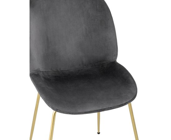 Стул Турин 545x560x870 8329 ВЕЛВЕТ ГРЕЙ (8329 VELVET GREY) Серый, золотые ножки, Основной цвет: Серый, золотые ножки, Ширина: 545, Материал основания: Металл, Высота: 870, Глубина: 560, Материал: Велюр, Каркас: Металл, Вес: 5,9, Цвет опоры: Золото, Материал сиденья: Велюр, Цвет сиденья: Серый, Артикул: 8329 ВЕЛВЕТ ГРЕЙ (8329 VELVET GREY), изображение 6post-test