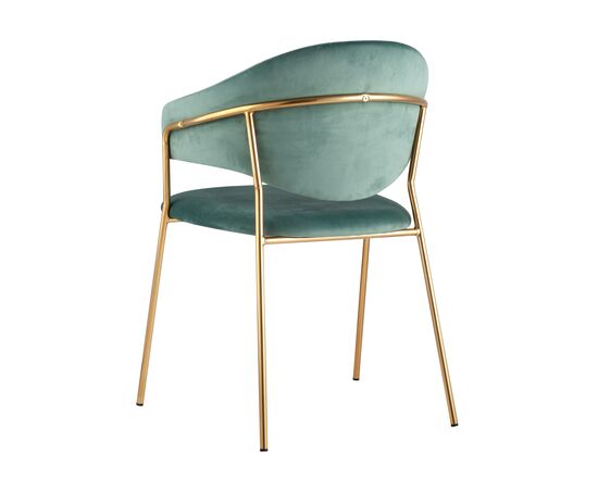 Стул Эвита 585x550x800 ФДК8022 МИНТ ФУТ-70 (FDC8022 MINT FUT-70) Мятный, Основной цвет: Мятный, Ширина: 585, Материал основания: Металл, Высота: 800, Глубина: 550, Материал: Велюр, Вес: 6,5, Цвет опоры: Золото, Материал сиденья: Велюр, Цвет сиденья: Мятный, Артикул: ФДК8022 МИНТ ФУТ-70 (FDC8022 MINT FUT-70), изображение 5post-test