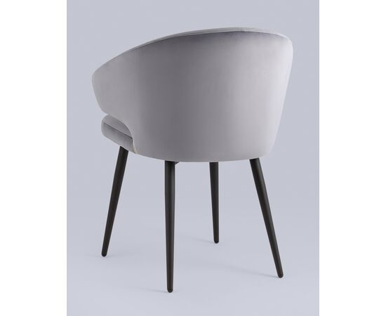 Стул с подлокотниками Кодо (Codo) 620x570x790 ЛВ-105-Х14-06-01(П) (LV-105-H14-06-01(P)) Серый, Основной цвет: Серый, Ширина: 620, Материал основания: Металл, Высота: 790, Глубина: 570, Материал: Велюр, Каркас: Металл, Вес: 6, Цвет опоры: Черный, Материал сиденья: Велюр, Цвет сиденья: Серый, Артикул: ЛВ-105-Х14-06-01(П) (LV-105-H14-06-01(P)), изображение 12post-test