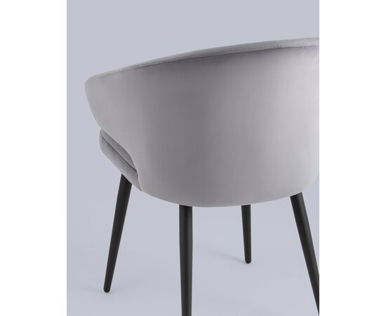 Стул с подлокотниками Кодо (Codo) 620x570x790 ЛВ-105-Х14-06-01(П) (LV-105-H14-06-01(P)) Серый, Основной цвет: Серый, Ширина: 620, Материал основания: Металл, Высота: 790, Глубина: 570, Материал: Велюр, Каркас: Металл, Вес: 6, Цвет опоры: Черный, Материал сиденья: Велюр, Цвет сиденья: Серый, Артикул: ЛВ-105-Х14-06-01(П) (LV-105-H14-06-01(P)), изображение 13post-test