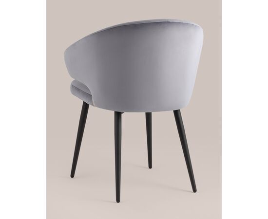 Стул с подлокотниками Кодо (Codo) 620x570x790 ЛВ-105-Х14-06-01(П) (LV-105-H14-06-01(P)) Серый, Основной цвет: Серый, Ширина: 620, Материал основания: Металл, Высота: 790, Глубина: 570, Материал: Велюр, Каркас: Металл, Вес: 6, Цвет опоры: Черный, Материал сиденья: Велюр, Цвет сиденья: Серый, Артикул: ЛВ-105-Х14-06-01(П) (LV-105-H14-06-01(P)), изображение 26post-test