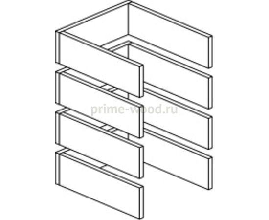 Комплект Фолдинг (на 4 ящика), серый, тумбы офисные НФ-00001874, Основной цвет: Серый, Ширина: 400, Глубина: 347, Высота: 100, Артикул: Ф1249post-test